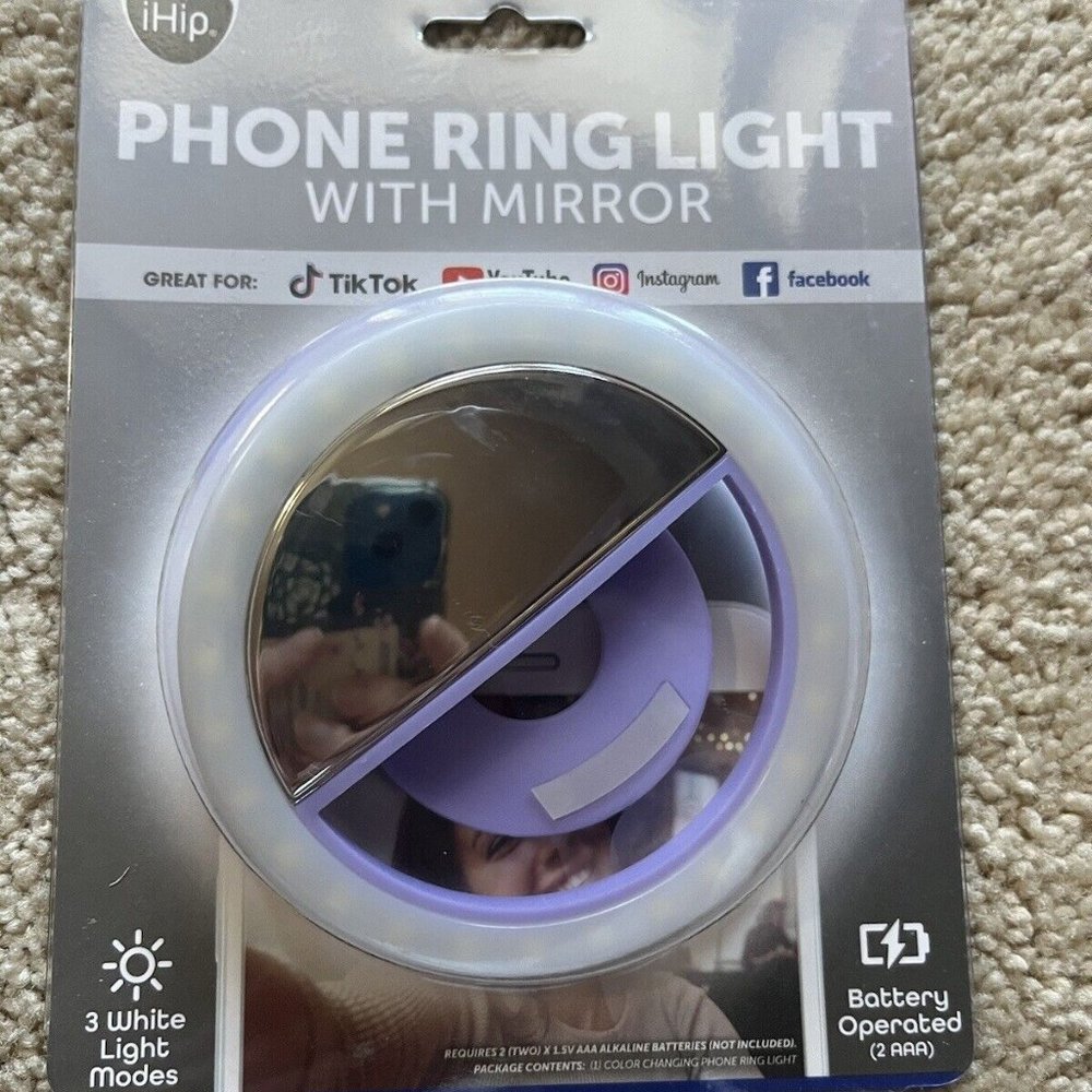 NEW IHIP Phone Ring Light with mirror